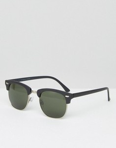 Солнцезащитные очки в стиле ретро Jack & Jones - Черный