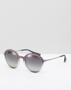 Солнцезащитные очки в круглой оправе Ray Ban - Серый