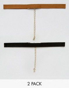 Комплект из 2 праздничных чокеров ASOS - Мульти