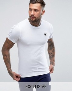 Белая облегающая футболка с принтом на груди Good For Nothing - Белый