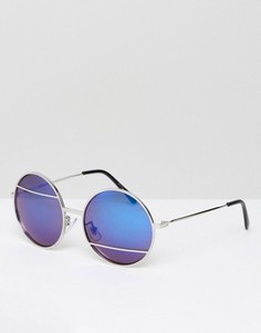 Солнцезащитные очки с синими стеклами Jeepers Peepers - Серебряный