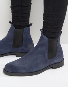 Замшевые ботинки челси Zign - Темно-синий