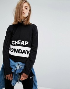 Свитшот с логотипом Cheap Monday - Черный