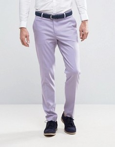 Светло-фиолетовые строгие брюки скинни ASOS WEDDING - Фиолетовый