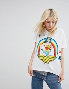 Футболка с принтом Wonder Woman Paul & Joe Sister - Белый