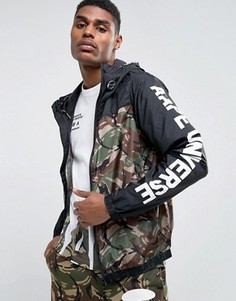 Легкая камуфляжная куртка с принтом на рукавах AAPE By A Bathing Ape - Черный