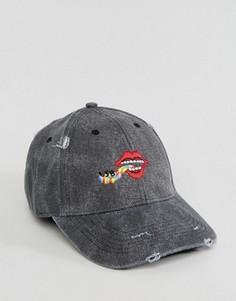 Кепка с вышивкой ASOS x Lot Stock - Черный