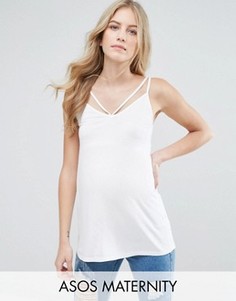 Топ на бретелях ASOS Maternity Ultimate - Белый