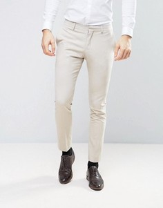 Облегающие брюки Selected Homme Wedding - Stone