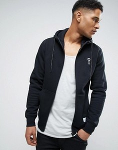 Худи на молнии с логотипом на груди Jack & Jones Core - Черный