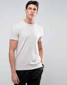 Узкая серая футболка с логотипом Hollister - Серый