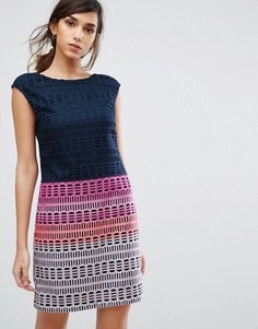 Кружевное платье-туника Ted Baker - Темно-синий