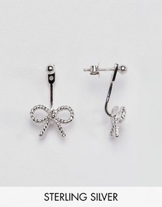Серебряные серьги-подвески с бантом в винтажном стиле Olivia Burton - Серебряный