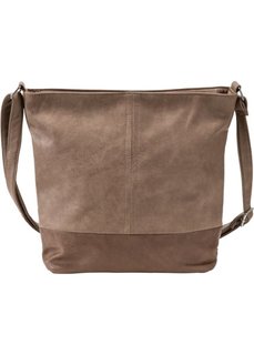 Двухцветная сумка-шопер (коричневый/светло-коричневый) Bonprix