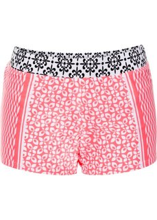 Купальные шорты с плавками (ярко-розовый/белый с узором) Bonprix