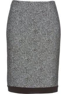 Юбка (серый/черный меланж) Bonprix