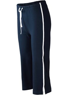 Спортивные брюки капри с эффектом стретч (темно-синий) Bonprix