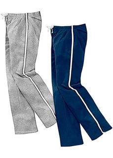 Спортивные брюки (2 шт.) (темно-синий/серый меланж) Bonprix
