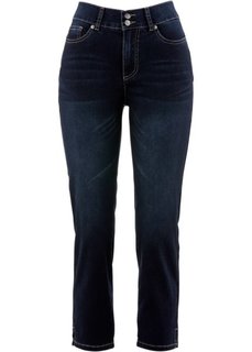 Джинсы стретч с эффектом пуш-ап (темный деним) Bonprix