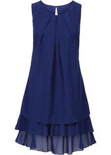 Шифоновое платье (темно-синий) Bonprix