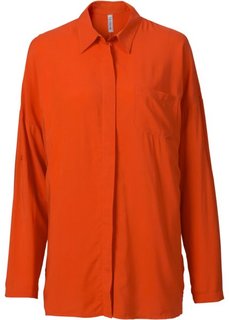 Удлиненная блузка (кроваво-оранжевый) Bonprix