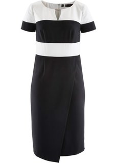 Корректирующее платье-футляр (черный/кремовый) Bonprix