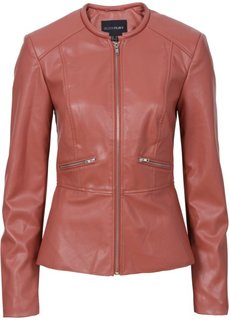 Куртка из искусственной кожи (бордово-коричневый) Bonprix