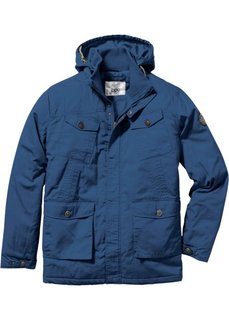 Удлиненная куртка Regular Fit на ватной подкладке (синий) Bonprix