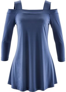 Удлиненная футболка ПРЕМИУМ (индиго) Bonprix
