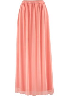 Двухслойная юбка-макси (лососево-розовый) Bonprix