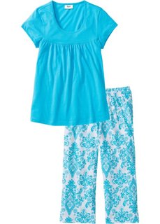 Пижама-капри (капри-синий/белый) Bonprix