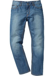 Прямые джинсы стандартного  покроя regular fit, cредний рост (N) (синий «потертый») Bonprix
