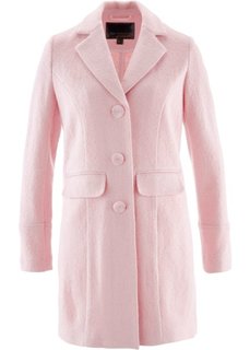 Пальто ПРЕМИУМ с большой долей шерсти (нежно-розовый) Bonprix