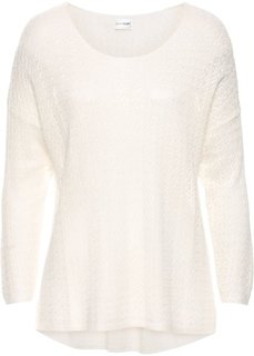 Летний пуловер (цвет белой шерсти) Bonprix