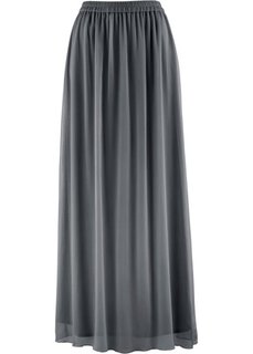 Двухслойная юбка-макси (дымчато-серый) Bonprix