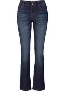 Расклешенные джинсы-стретч, cредний рост (N) (темно-синий) Bonprix