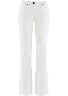 Джинсы стретч Bootcut, низкий рост (K) (белый) Bonprix