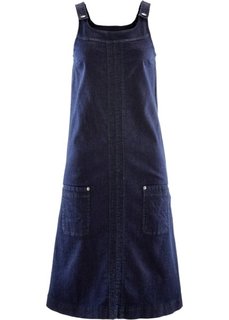 Джинсовое платье-сарафан стретч (темный деним) Bonprix