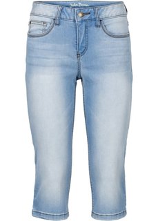 Джинсовые брюки-капри стретч, cредний рост (N) (нежно-голубой) Bonprix