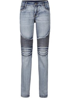 Джинсы Skinny Fit (синий «потертый») Bonprix