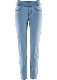 Узкие джинсы-суперстретч без застежки (голубой) Bonprix