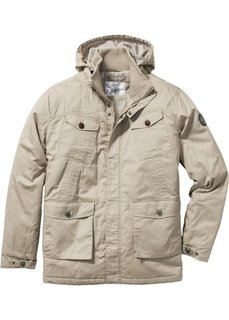 Удлиненная куртка Regular Fit на ватной подкладке (песочный) Bonprix