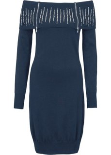 Вязаное платье (ночная синь) Bonprix