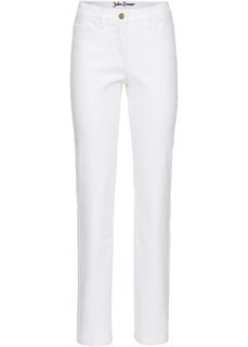 Формирующие джинсы-стретч STRAIGHT, высокий рост (L) (белый твил) Bonprix