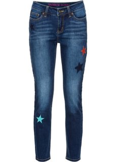 Узкие джинсы по щиколотку (синий) Bonprix