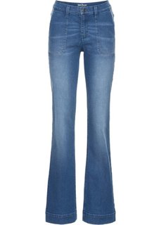 Широкие стретчевые джинсы, cредний рост (N) (голубой) Bonprix