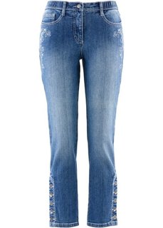 Узкие джинсы 7/8 в традиционном стиле (синий «потертый») Bonprix