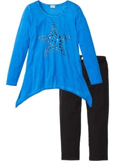 Пижама-капри (синий/черный) Bonprix