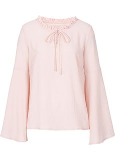 Блузка с широкими рукавами (розовый) Bonprix