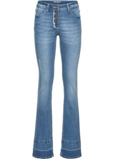 Расклешенные стретчевые джинсы, cредний рост (N) (синий) Bonprix